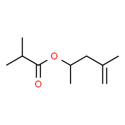 ChemSpider 2D Image | 1,3-DIMETHYL-3-BUTENYL 2-METHYLPROPIONATE | C10H18O2