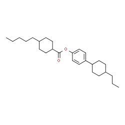 ChemSpider 2D Image | 4-(4-Propylcyclohexyl)phenyl 4-pentylcyclohexanecarboxylate | C27H42O2