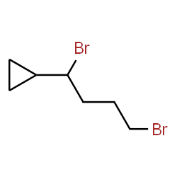 ChemSpider 2D Image | (1,4-Dibromobutyl)cyclopropane | C7H12Br2