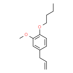 ChemSpider 2D Image | 4-Allyl-1-butoxy-2-methoxybenzene | C14H20O2