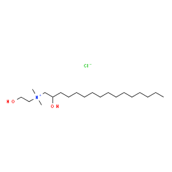 ChemSpider 2D Image | HYDROXYCETYL HYDROXYETHYL DIMONIUM CHLORIDE | C20H44ClNO2