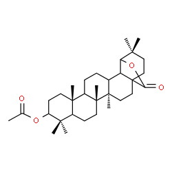 ChemSpider 2D Image | (5xi,9xi,13xi,17xi,18xi)-28-Oxo-19,28-epoxyoleanan-3-yl acetate | C32H50O4