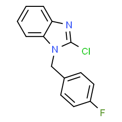 ChemSpider 2D Image | 1-(4-fluorobenzyl)-2-chlorobenzIMIDAZOLE | C14H10ClFN2