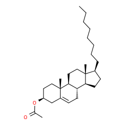 ChemSpider 2D Image | (3S,8S,9S,10R,13R,14S,17S)-10,13-Dimethyl-17-octyl-2,3,4,7,8,9,10,11,12,13,14,15,16,17-tetradecahydro-1H-cyclopenta[a]phenanthren-3-yl acetate | C29H48O2