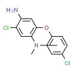 ChemSpider 2D Image | 5-Chloro-2-(4-chlorophenoxy)-N,N-dimethyl-1,4-benzenediamine | C14H14Cl2N2O
