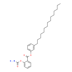 ChemSpider 2D Image | 3-Pentadecylphenyl 2-(carbamoyloxy)benzoate | C29H41NO4