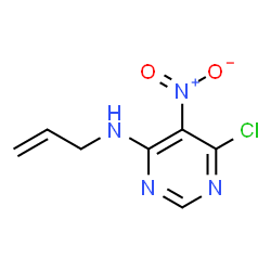ChemSpider 2D Image | N-Allyl-6-chloro-5-nitro-4-pyrimidinamine | C7H7ClN4O2