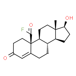 ChemSpider 2D Image | (17beta)-17-Hydroxy-3-oxoandrost-4-en-19-oyl fluoride | C19H25FO3