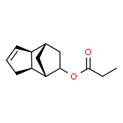 ChemSpider 2D Image | (1S,2R,6S,7S)-Tricyclo[5.2.1.0~2,6~]dec-3-en-8-yl propionate | C13H18O2