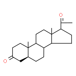 ChemSpider 2D Image | (5alpha,8xi,9xi,10xi,13xi,14xi,17xi)-Pregnane-3,20-dione | C21H32O2