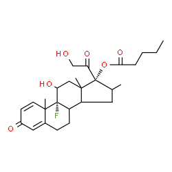 ChemSpider 2D Image | Betamethasone 17 Valerate | C27H37FO6