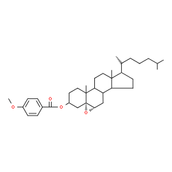 ChemSpider 2D Image | (5alpha,6alpha,8xi,9xi,10xi,13xi,14xi,17xi,20S)-5,6-Epoxycholestan-3-yl 4-methoxybenzoate | C35H52O4