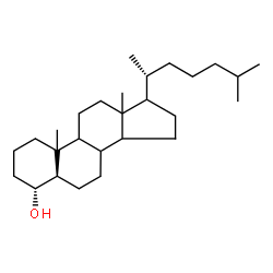 ChemSpider 2D Image | (4alpha,5alpha,8xi,9xi,10xi,13xi,14xi,17xi)-Cholestan-4-ol | C27H48O