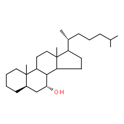 ChemSpider 2D Image | (5alpha,7alpha,8xi,9xi,10xi,13xi,14xi,17xi)-Cholestan-7-ol | C27H48O