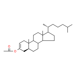 ChemSpider 2D Image | (5alpha,8xi,9xi,10xi,13xi,14xi,17xi)-Cholest-2-en-3-yl acetate | C29H48O2