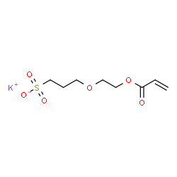 ChemSpider 2D Image | Potassium 3-[2-(acryloyloxy)ethoxy]-1-propanesulfonate | C8H13KO6S