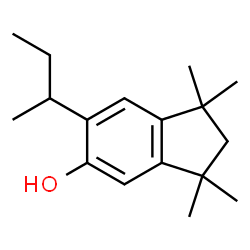 ChemSpider 2D Image | 6-sec-Butyl-1,1,3,3-tetramethyl-5-indanol | C17H26O
