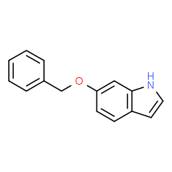ChemSpider 2D Image | 6-Benzyloxyindole | C15H13NO