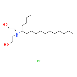 ChemSpider 2D Image | N,N-Bis(2-hydroxyethyl)-5-hexadecanaminium chloride | C20H44ClNO2