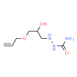 ChemSpider 2D Image | 2-[3-(Allyloxy)-2-hydroxypropyl]hydrazinecarboxamide | C7H15N3O3