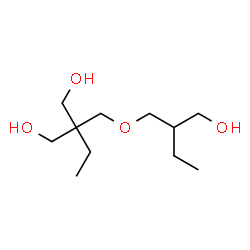 ChemSpider 2D Image | 2-Ethyl-2-((2-(hydroxymethyl)butoxy)methyl)propane-1,3-diol | C11H24O4