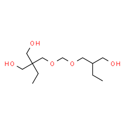 ChemSpider 2D Image | 2-Ethyl-2-(((2-(hydroxymethyl)butoxy)methoxy)methyl)propane-1,3-diol | C12H26O5