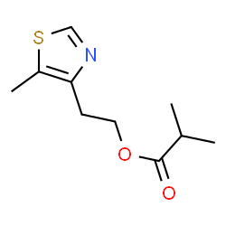 ChemSpider 2D Image | 2-(5-METHYL-4-THIAZOLYL)ETHYL ISOBUTYRATE | C10H15NO2S