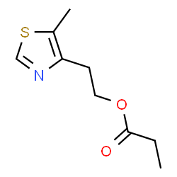 ChemSpider 2D Image | 4-Thiazoleethanol, 5-methyl-, 4-propanoate | C9H13NO2S
