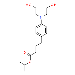 ChemSpider 2D Image | Isopropyl 4-{4-[bis(2-hydroxyethyl)amino]phenyl}butanoate | C17H27NO4