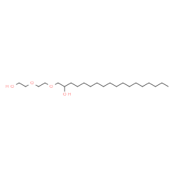 ChemSpider 2D Image | 1-(2-(2-Hydroxyethoxy)ethoxy)octadecan-2-ol | C22H46O4