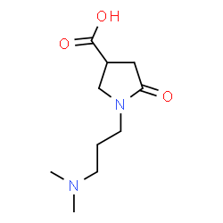 ChemSpider 2D Image | 1-[3-(Dimethylamino)propyl]-2-oxo-4-pyrrolidinecarboxylic acid | C10H18N2O3