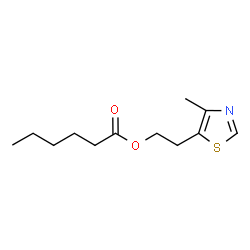 ChemSpider 2D Image | 2-(4-Methylthiazol-5-yl)ethyl hexanoate | C12H19NO2S