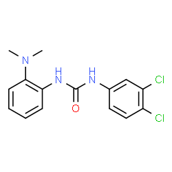 ChemSpider 2D Image | 1-(3,4-Dichlorophenyl)-3-[2-(dimethylamino)phenyl]urea | C15H15Cl2N3O