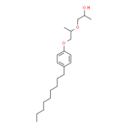 ChemSpider 2D Image | 1-(1-Methyl-2-(4-nonylphenoxy)ethoxy)propan-2-ol | C21H36O3