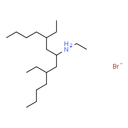 ChemSpider 2D Image | N,5,9-Triethyl-7-tridecanaminium bromide | C19H42BrN