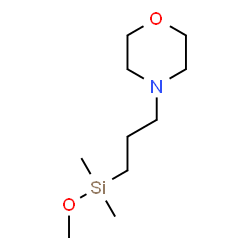 ChemSpider 2D Image | 4-(3-(Methoxydimethylsilyl)propyl)morpholine | C10H23NO2Si