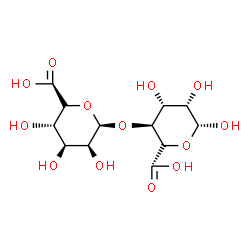 ChemSpider 2D Image | 4-O-alpha-L-Gulopyranuronosyl-alpha-L-gulopyranuronic acid | C12H18O13