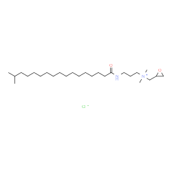 ChemSpider 2D Image | ISOSTEARAMIDOPROPYL EPOXYPROPYL DIMONIUM CHLORIDE | C26H53ClN2O2