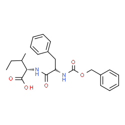 ChemSpider 2D Image | N-[(Benzyloxy)carbonyl]-D-phenylalanyl-L-isoleucine | C23H28N2O5