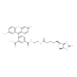 ChemSpider 2D Image | Biotin-4-fluorescein | C33H32N4O8S