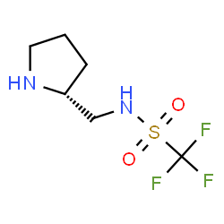 ChemSpider 2D Image | N-[(2R)-2-PYRROLIDINYLMETHYL]-TRIFLUOROMETHANESULFONAMIDE | C6H11F3N2O2S