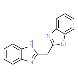 ChemSpider 2D Image | 2,2'-Methylenebis(1H-benzimidazole) | C15H12N4