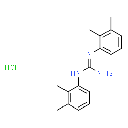 ChemSpider 2D Image | 1,2-Bis(2,3-dimethylphenyl)guanidine hydrochloride (1:1) | C17H22ClN3