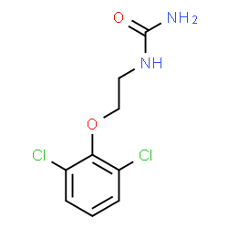 ChemSpider 2D Image | 1-[2-(2,6-Dichlorophenoxy)ethyl]urea | C9H10Cl2N2O2