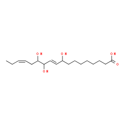 ChemSpider 2D Image | (10E,15Z)-9,12,13-Trihydroxy-10,15-octadecadienoic acid | C18H32O5