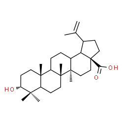 ChemSpider 2D Image | (3alpha,5xi,9xi,13xi,18xi,19xi)-3-Hydroxylup-20(29)-en-28-oic acid | C30H48O3