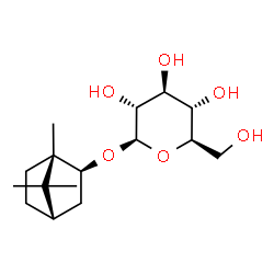 ChemSpider 2D Image | (1S,2S,4S)-1,7,7-Trimethylbicyclo[2.2.1]hept-2-yl beta-D-glucopyranoside | C16H28O6