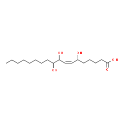 ChemSpider 2D Image | (7Z)-6,9,10-Trihydroxy-7-octadecenoic acid | C18H34O5