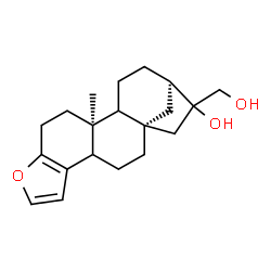 ChemSpider 2D Image | (1S,12S,16R)-17-(Hydroxymethyl)-12-methyl-8-oxapentacyclo[14.2.1.0~1,13~.0~4,12~.0~5,9~]nonadeca-5(9),6-dien-17-ol | C20H28O3
