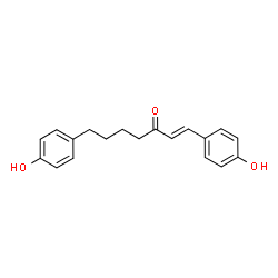 ChemSpider 2D Image | 1,7-Bis(4-hydroxyphenyl)hept-1-en-3-one | C19H20O3